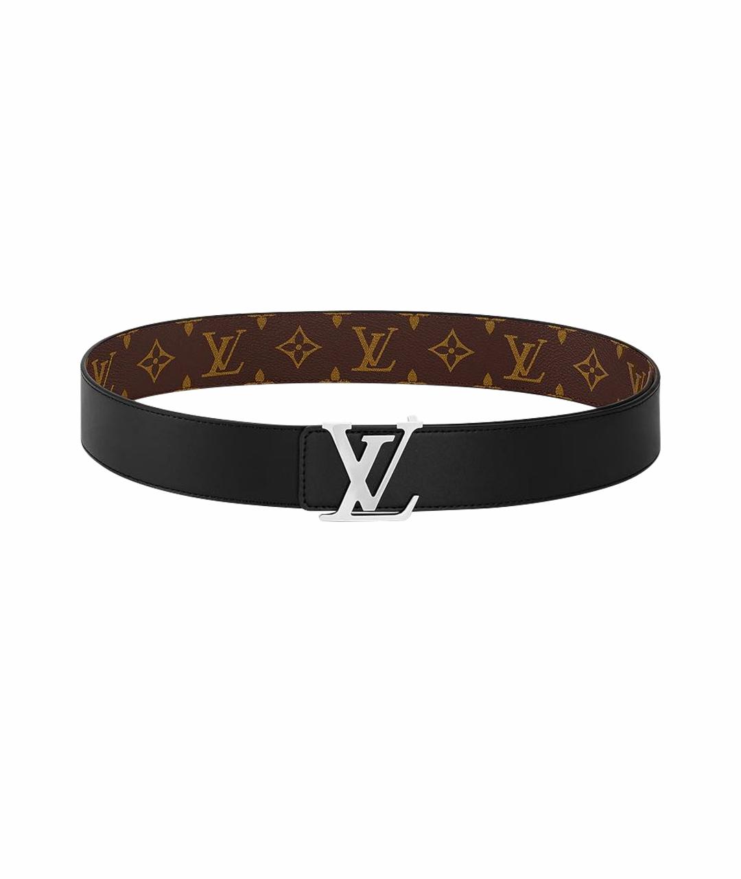 LOUIS VUITTON Коричневый кожаный ремень, фото 1