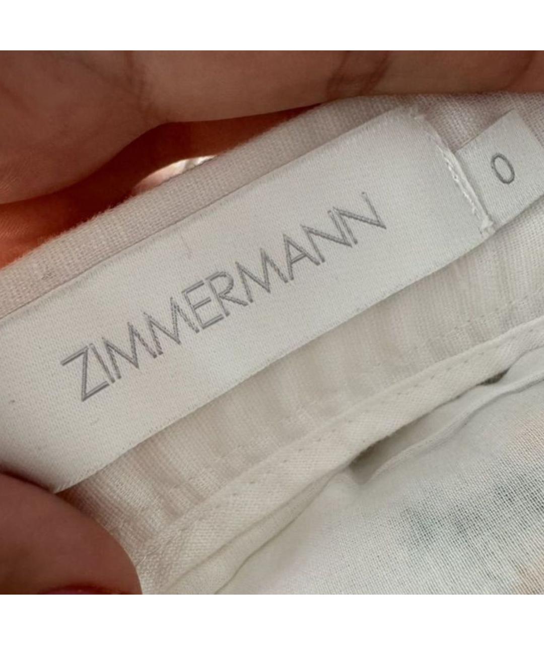 ZIMMERMANN Белые шорты, фото 2