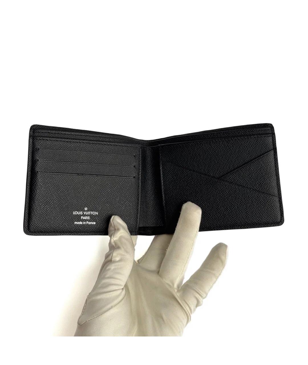 LOUIS VUITTON Коричневый кожаный кошелек, фото 4
