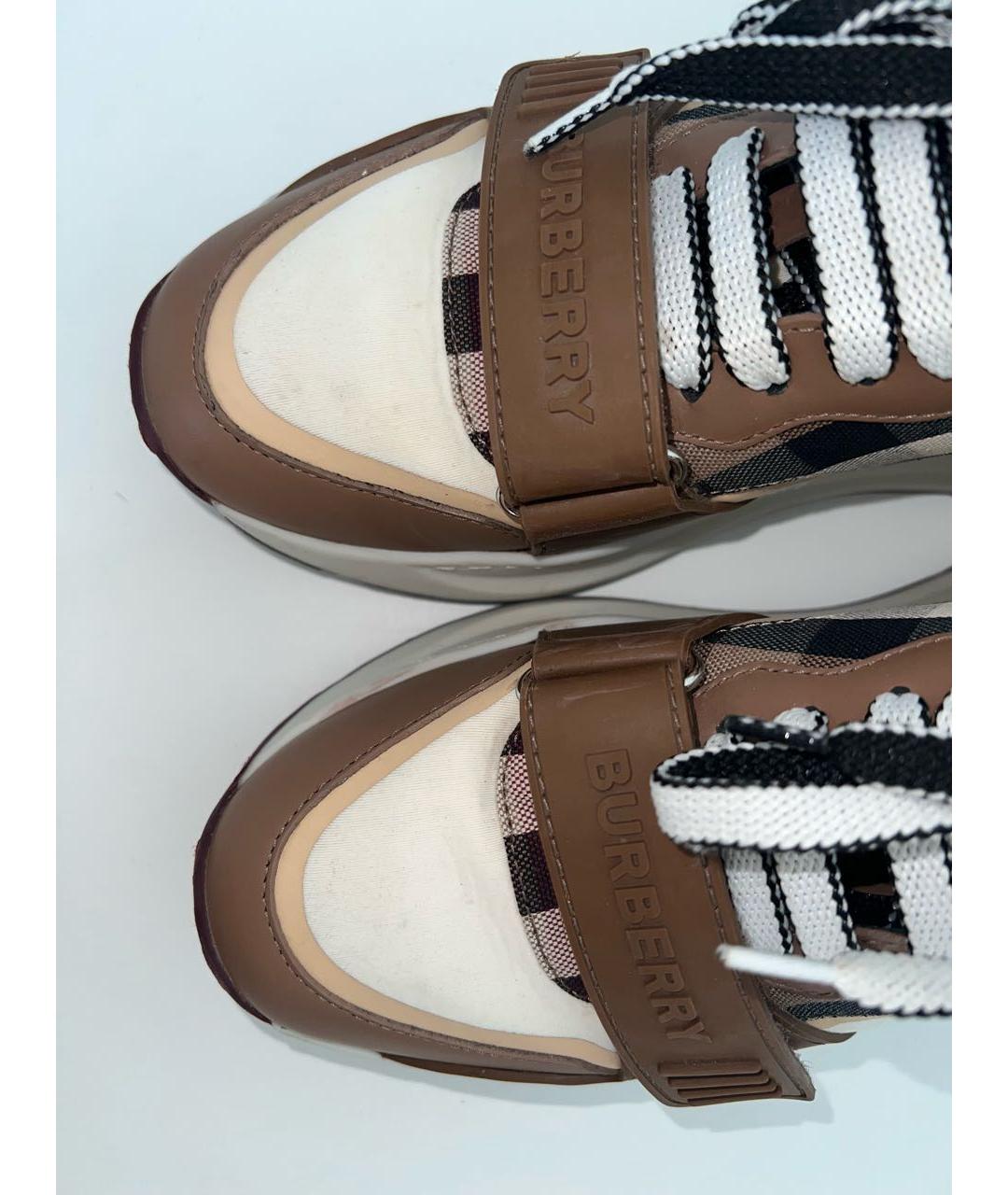BURBERRY Коричневые кроссовки, фото 6