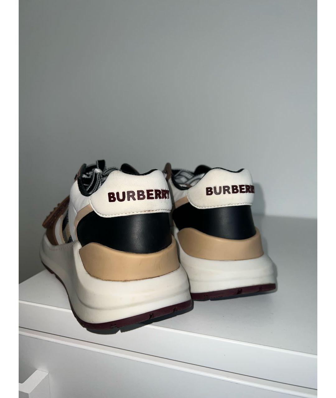 BURBERRY Коричневые кроссовки, фото 3