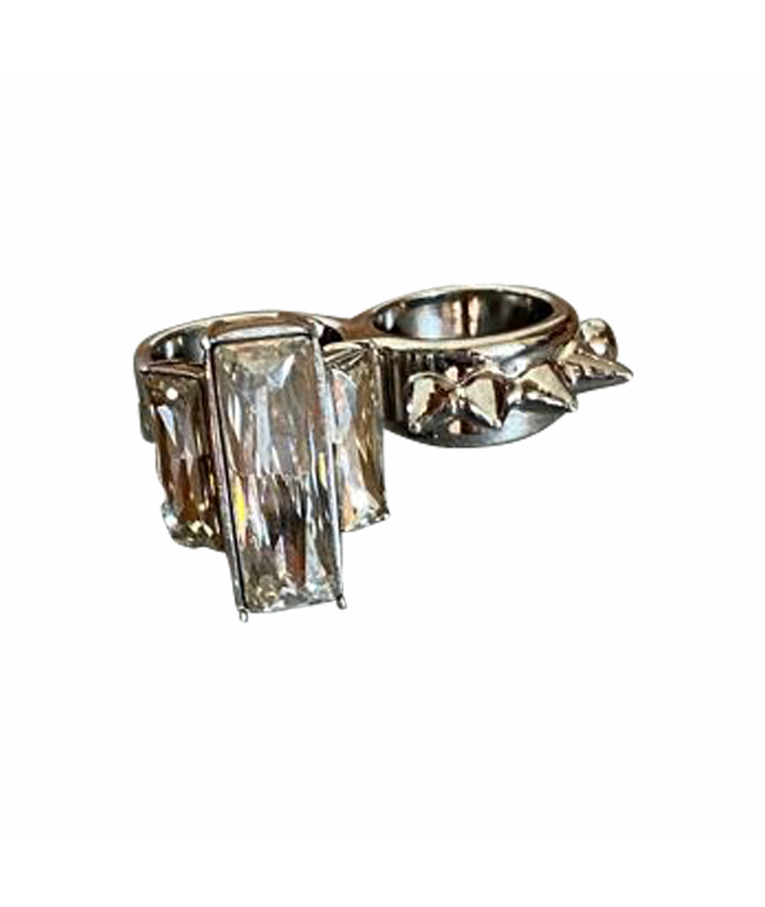 ALEXANDER MCQUEEN Серебряное металлическое кольцо, фото 1