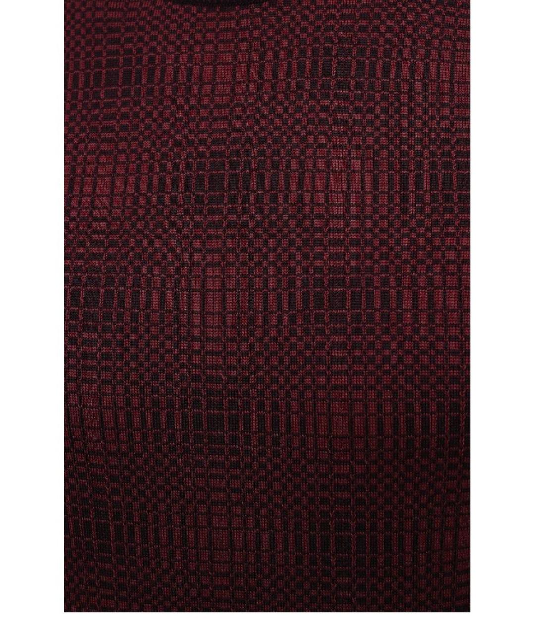 CORNELIANI Бордовый шерстяной джемпер / свитер, фото 4