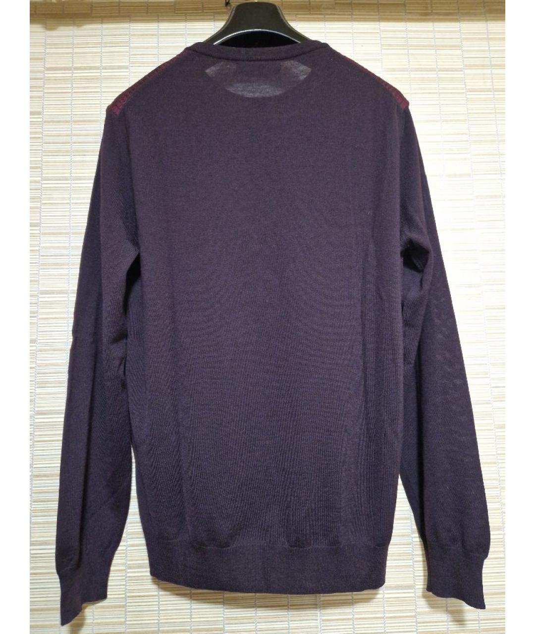 CORNELIANI Бордовый шерстяной джемпер / свитер, фото 6