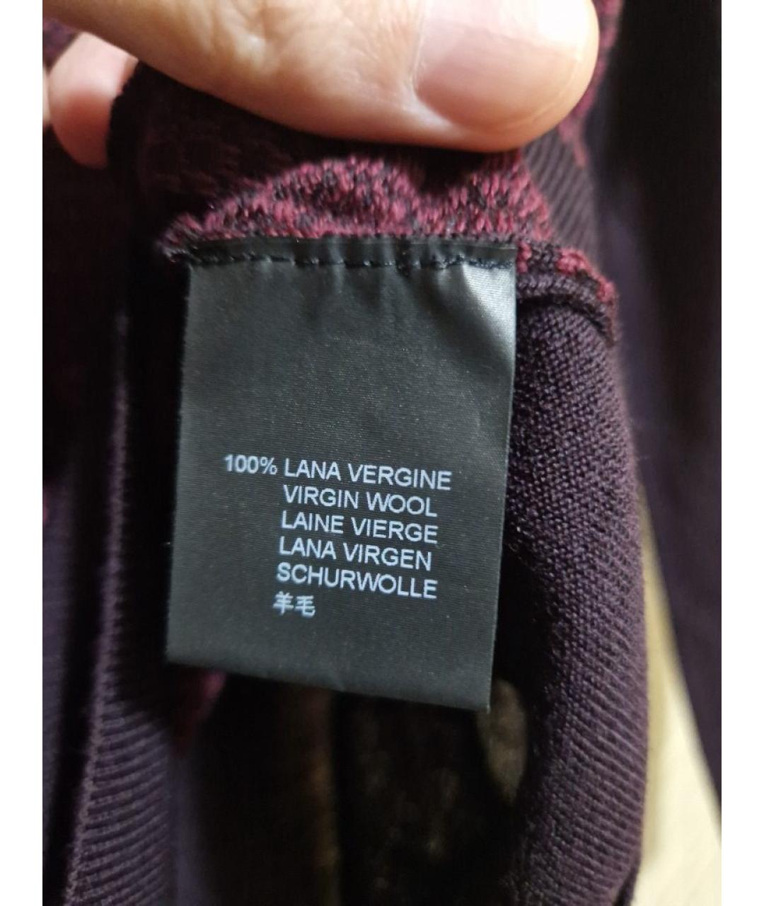 CORNELIANI Бордовый шерстяной джемпер / свитер, фото 7