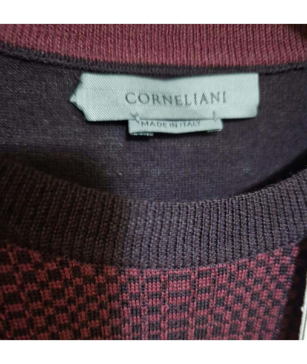 CORNELIANI Бордовый шерстяной джемпер / свитер, фото 8