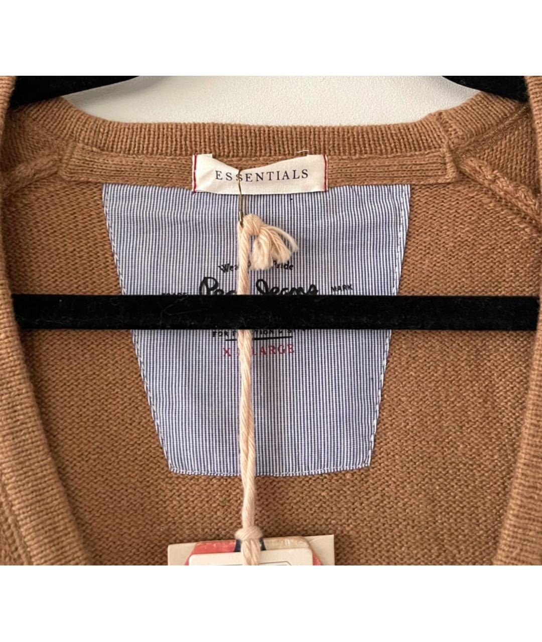 FEAR OF GOD ESSENTIALS Бежевый шерстяной кардиган, фото 4