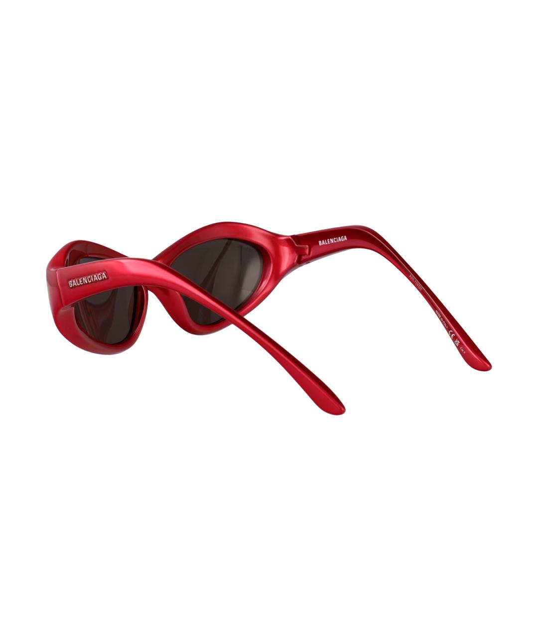 BALENCIAGA Красные солнцезащитные очки, фото 4