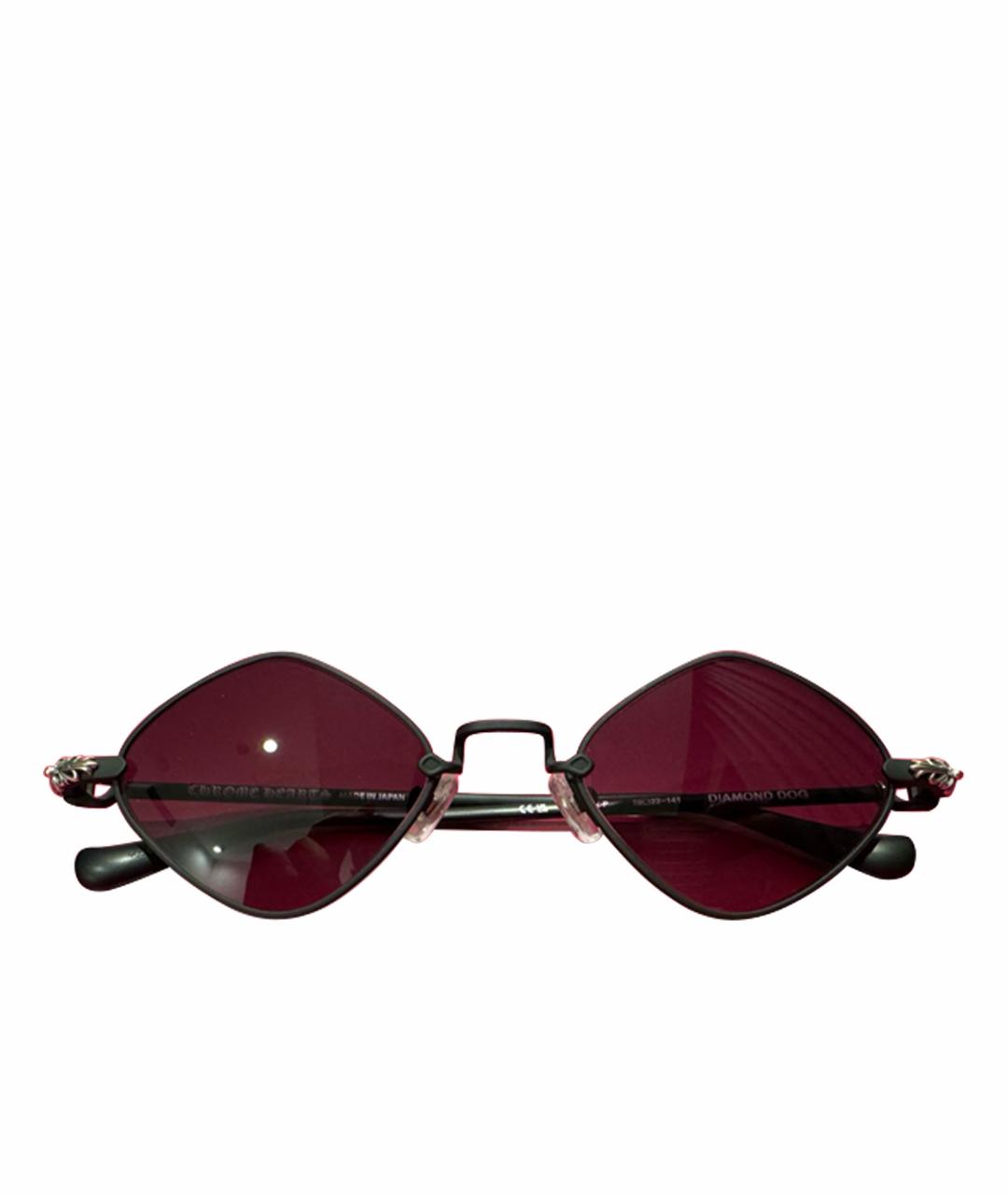 CHROME HEARTS Черные пластиковые солнцезащитные очки, фото 1