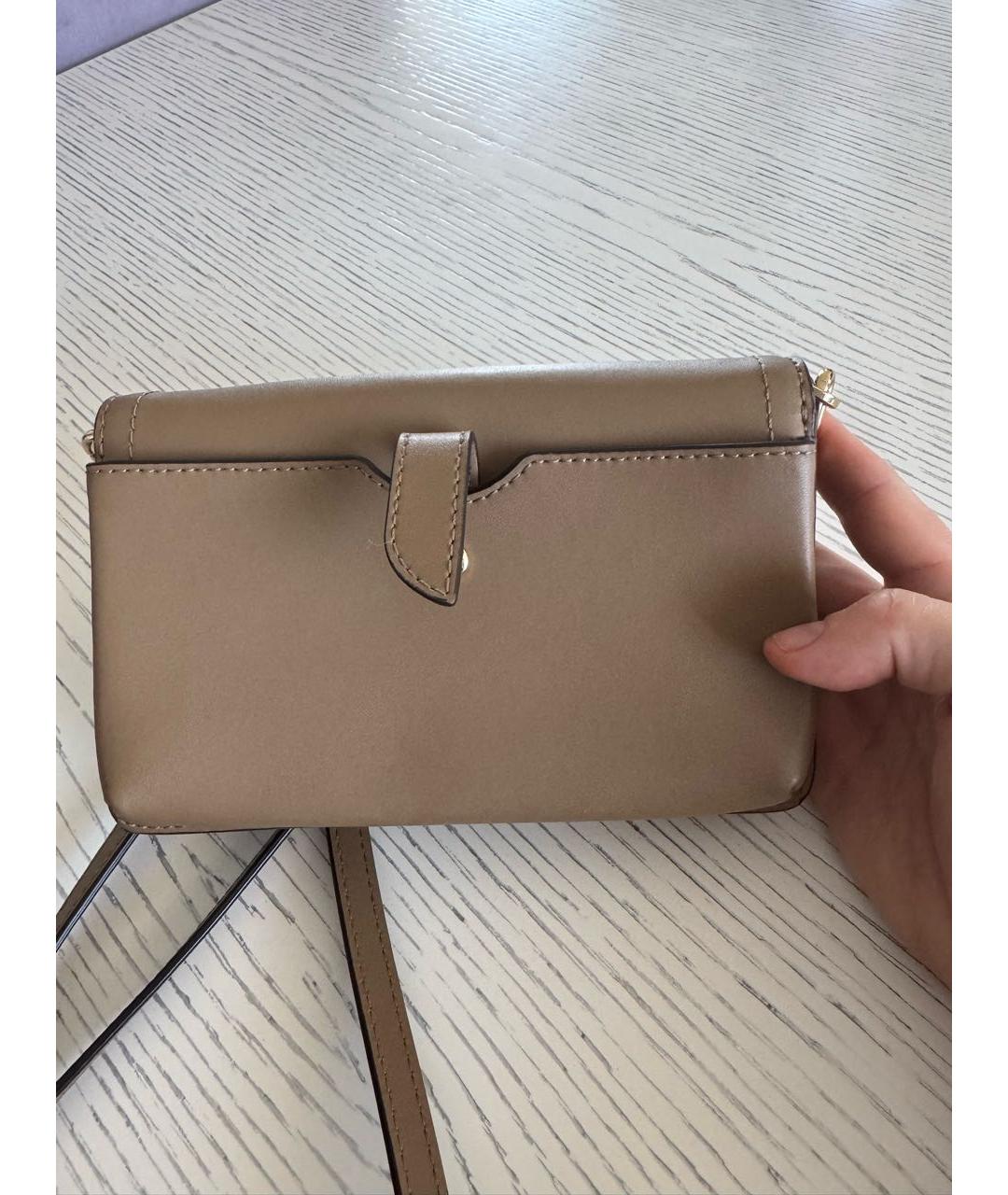 MICHAEL KORS Коричневая кожаная сумка через плечо, фото 2