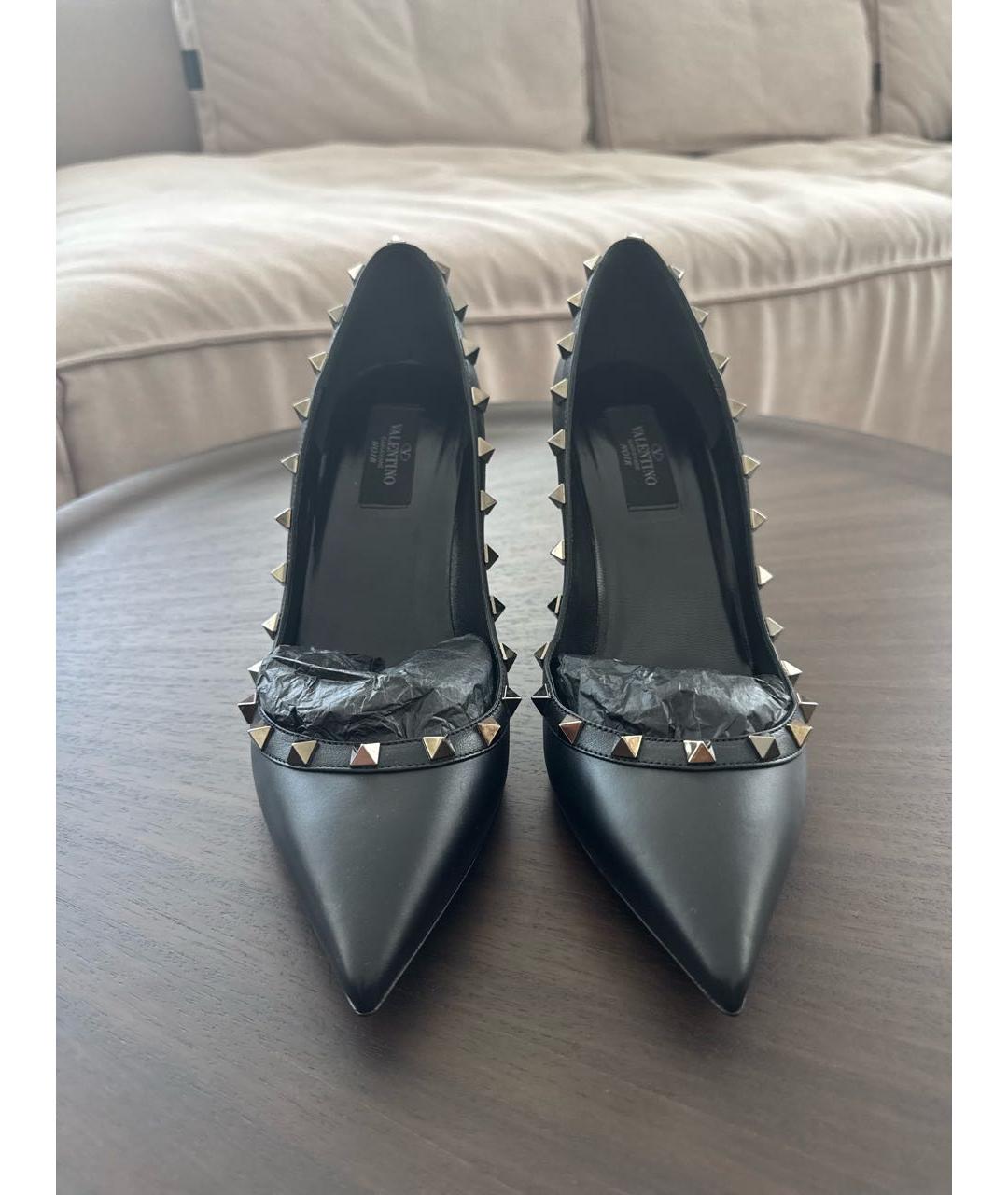 VALENTINO Черные кожаные туфли, фото 2