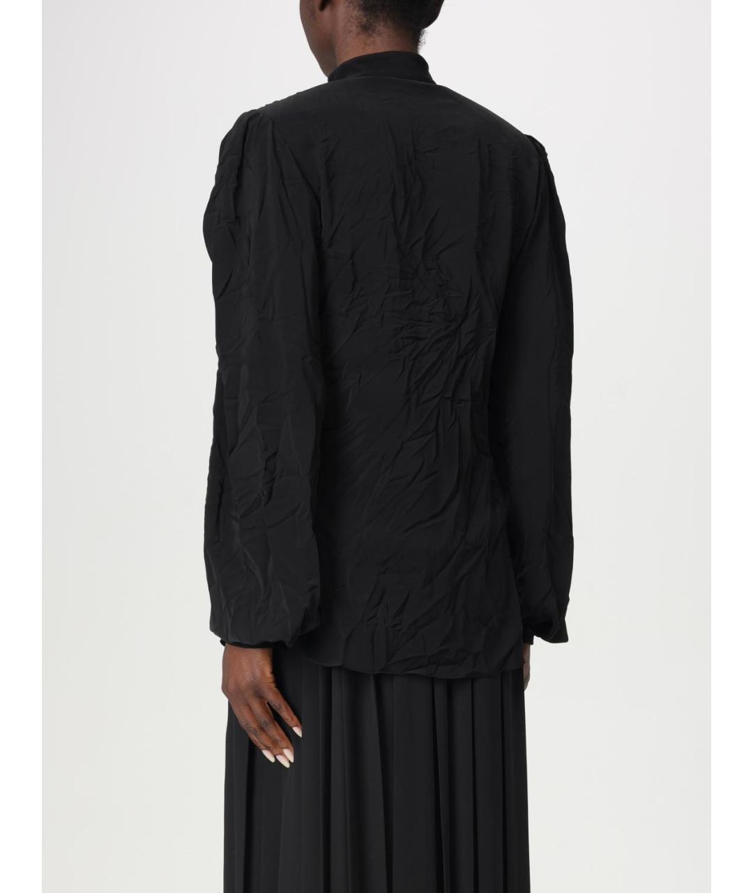 BALENCIAGA Черная полиэстеровая юбка миди, фото 4