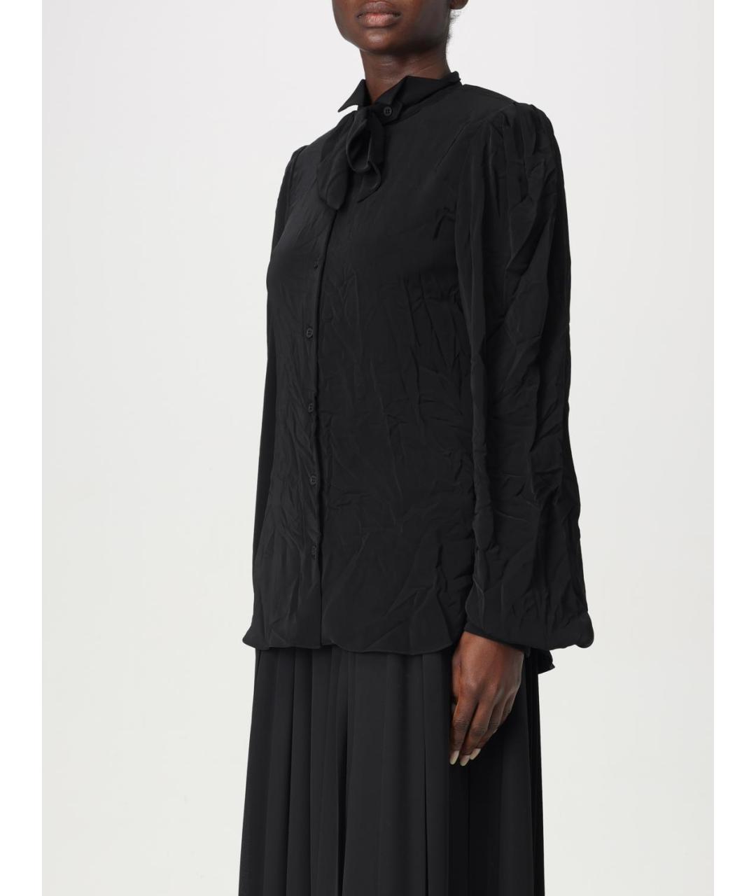 BALENCIAGA Черная полиэстеровая юбка миди, фото 5