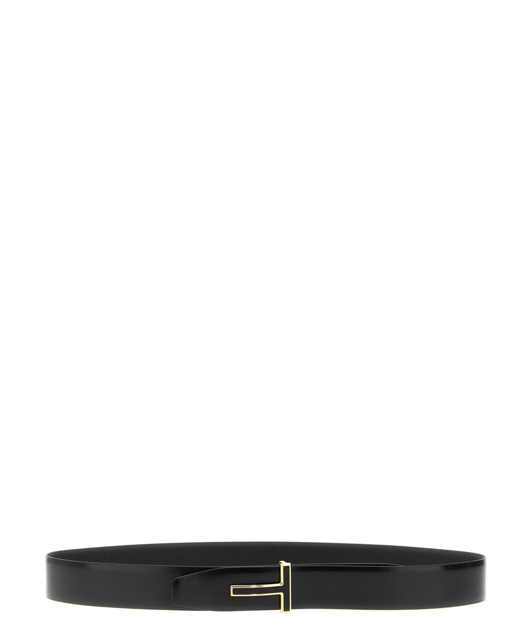 TOM FORD Черный кожаный ремень, фото 2