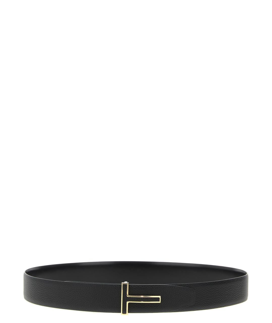 TOM FORD Черный кожаный ремень, фото 1