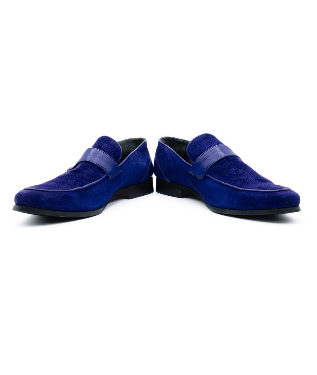 BRIONI Фиолетовые замшевые лоферы, фото 4