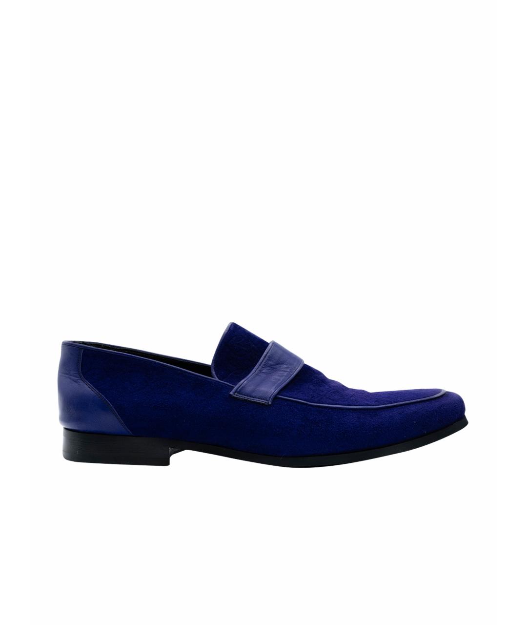 BRIONI Фиолетовые замшевые лоферы, фото 1
