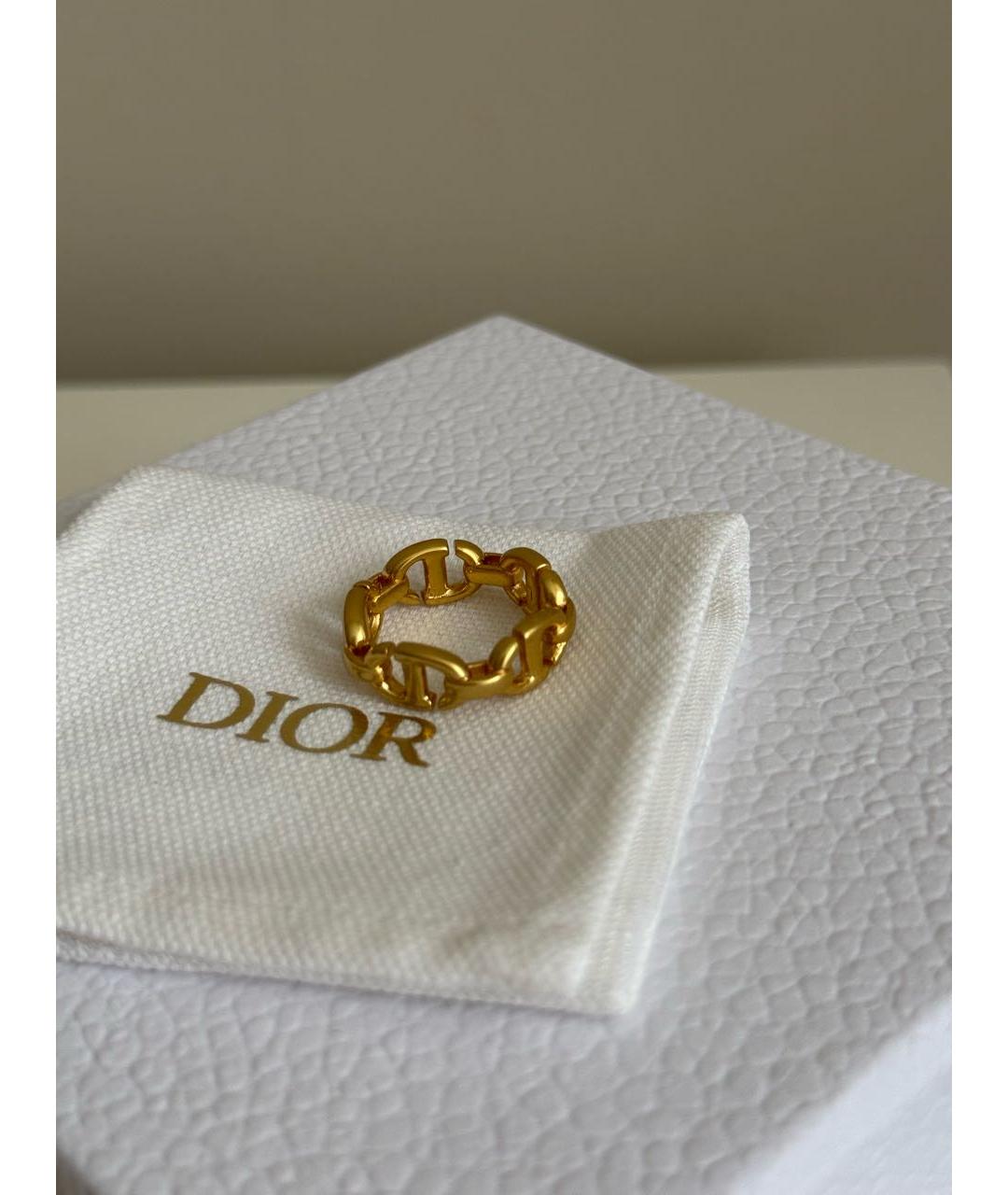 CHRISTIAN DIOR Золотое металлическое кольцо, фото 2