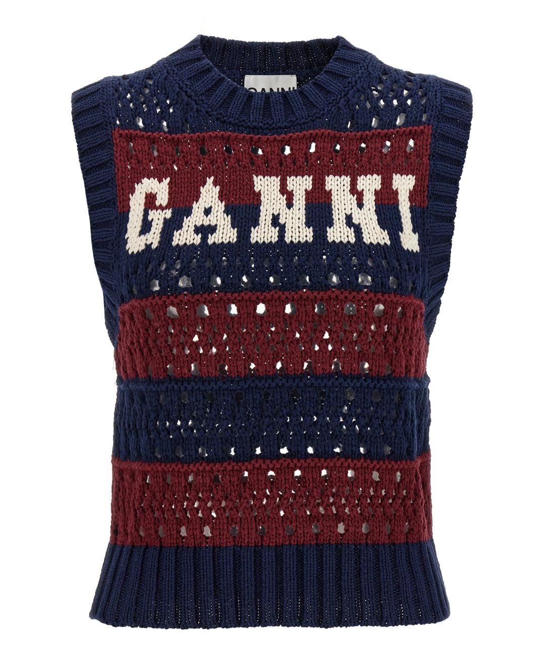 GANNI Мульти хлопковая жилетка, фото 1
