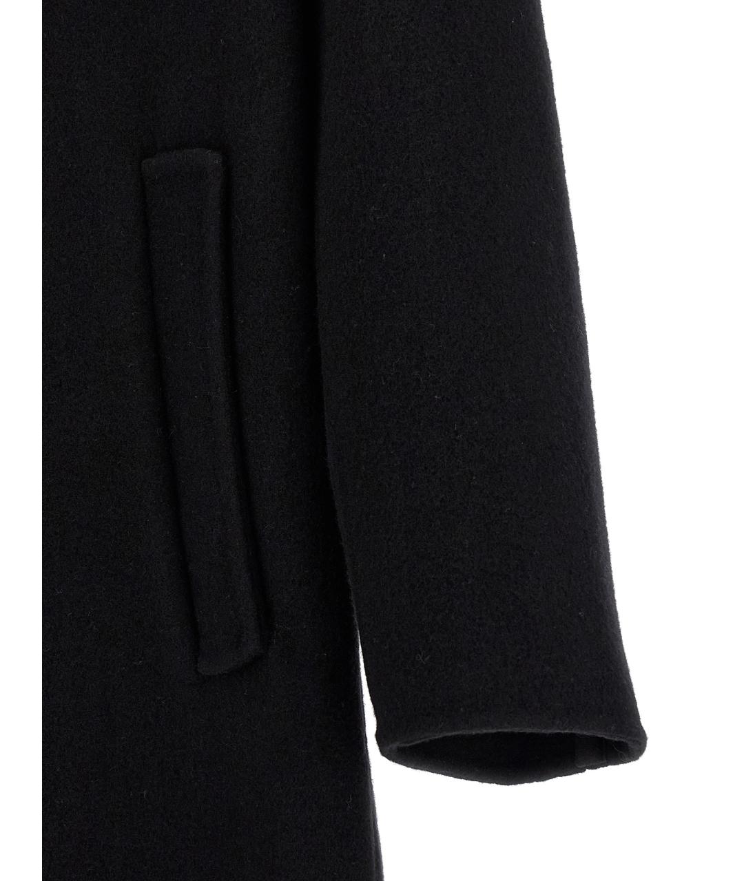 JIL SANDER Черное шерстяное пальто, фото 4