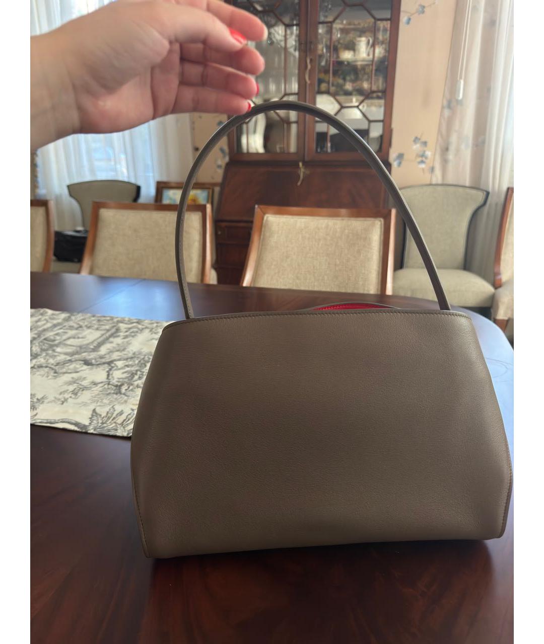 FERRAGAMO Коричневая кожаная сумка тоут, фото 3