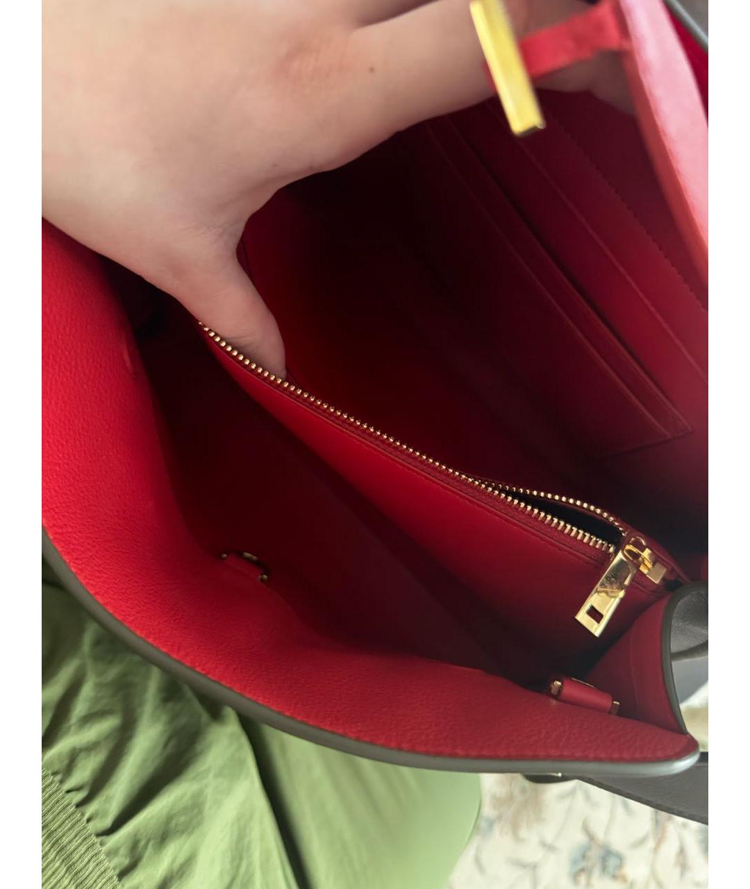 FERRAGAMO Коричневая кожаная сумка тоут, фото 4