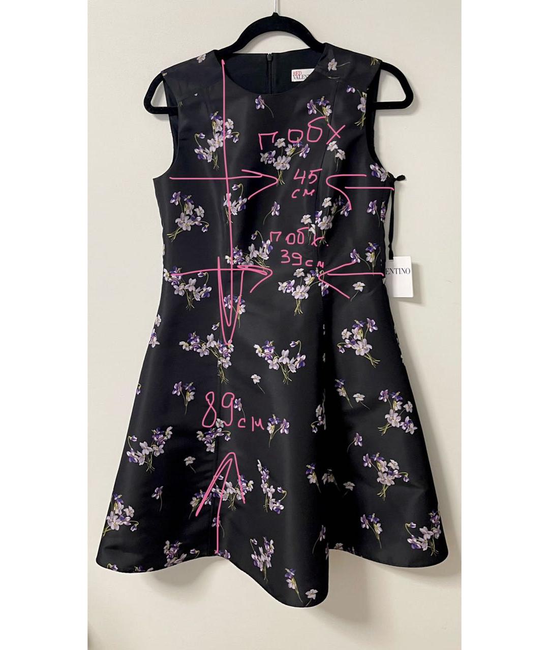 RED VALENTINO Черное платье, фото 6