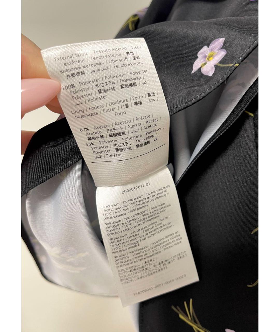 RED VALENTINO Черное платье, фото 4