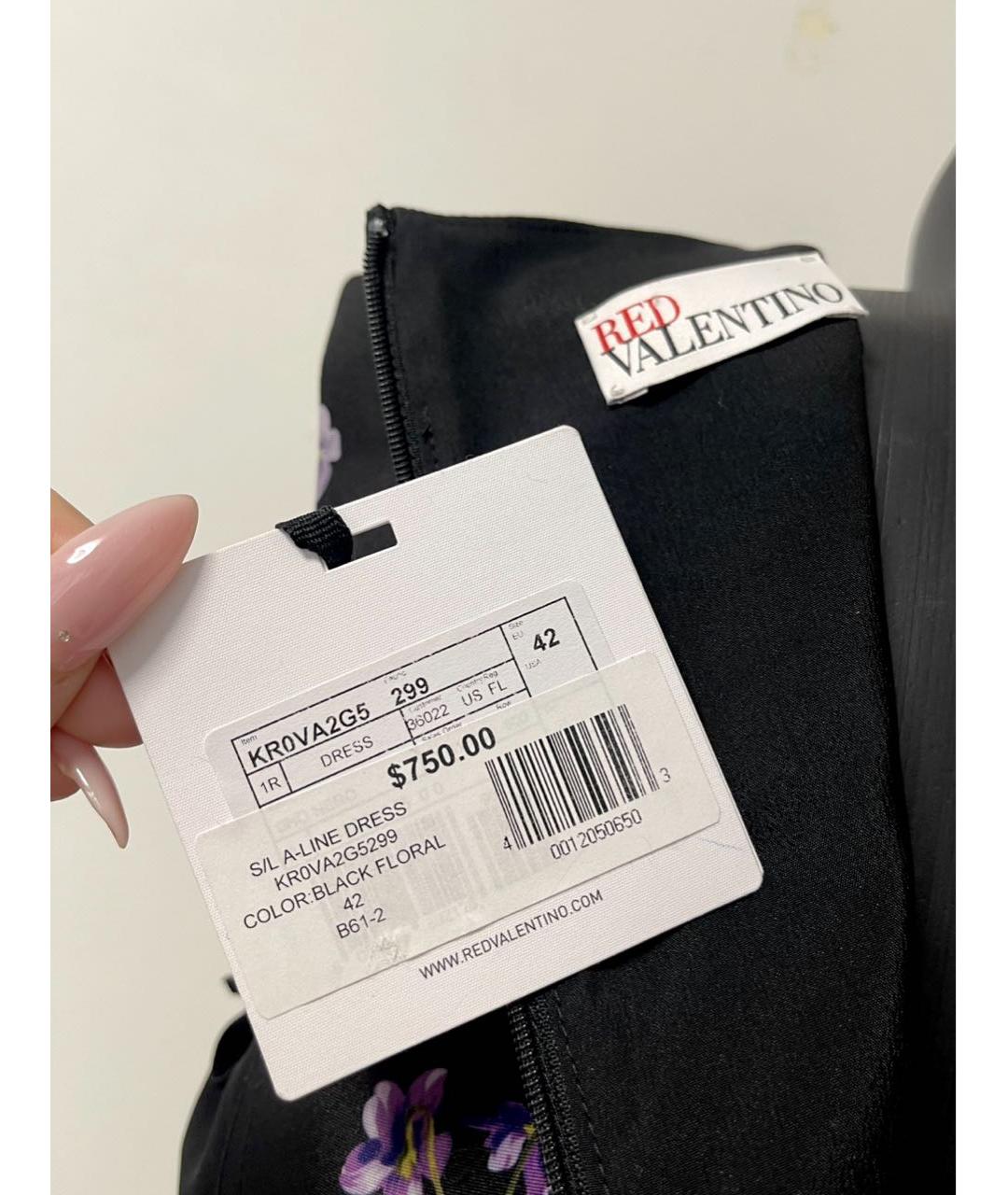 RED VALENTINO Черное платье, фото 3