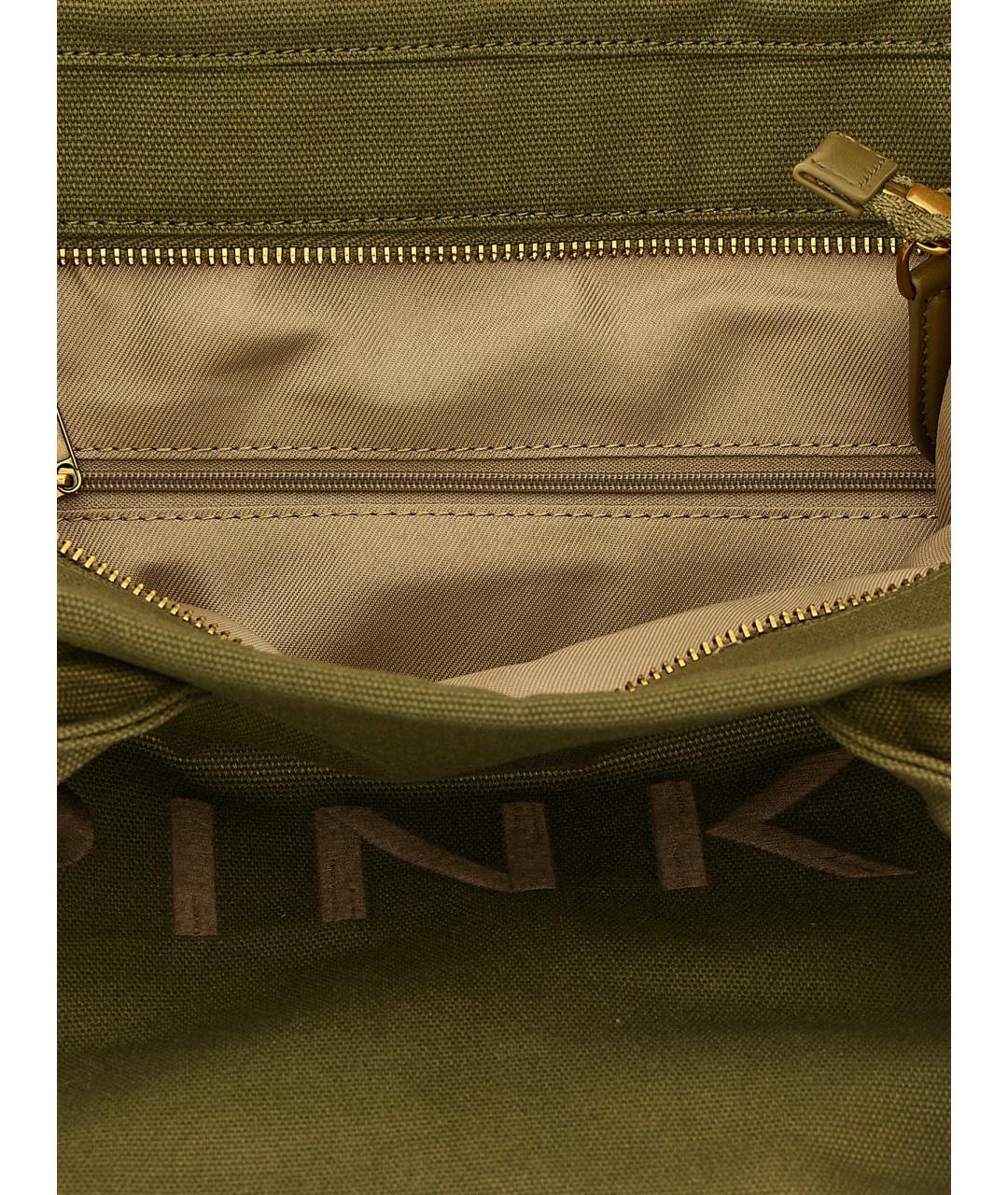 PINKO Зеленая сумка тоут, фото 4