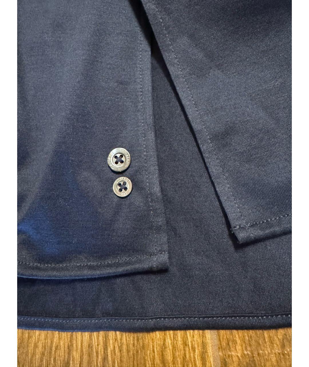 CANALI Темно-синяя хлопковая кэжуал рубашка, фото 6