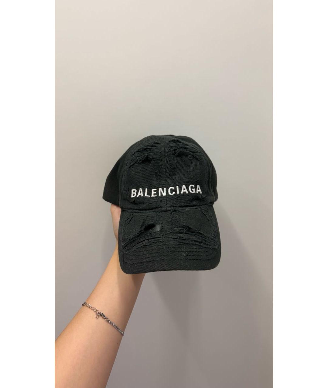 BALENCIAGA Черная хлопковая кепка/бейсболка, фото 4