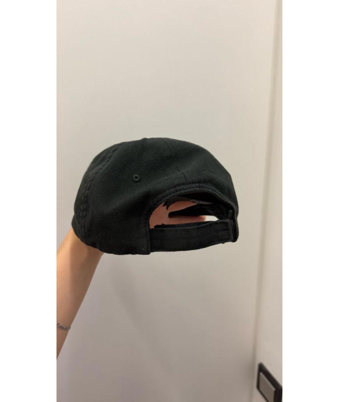 BALENCIAGA Черная хлопковая кепка/бейсболка, фото 3