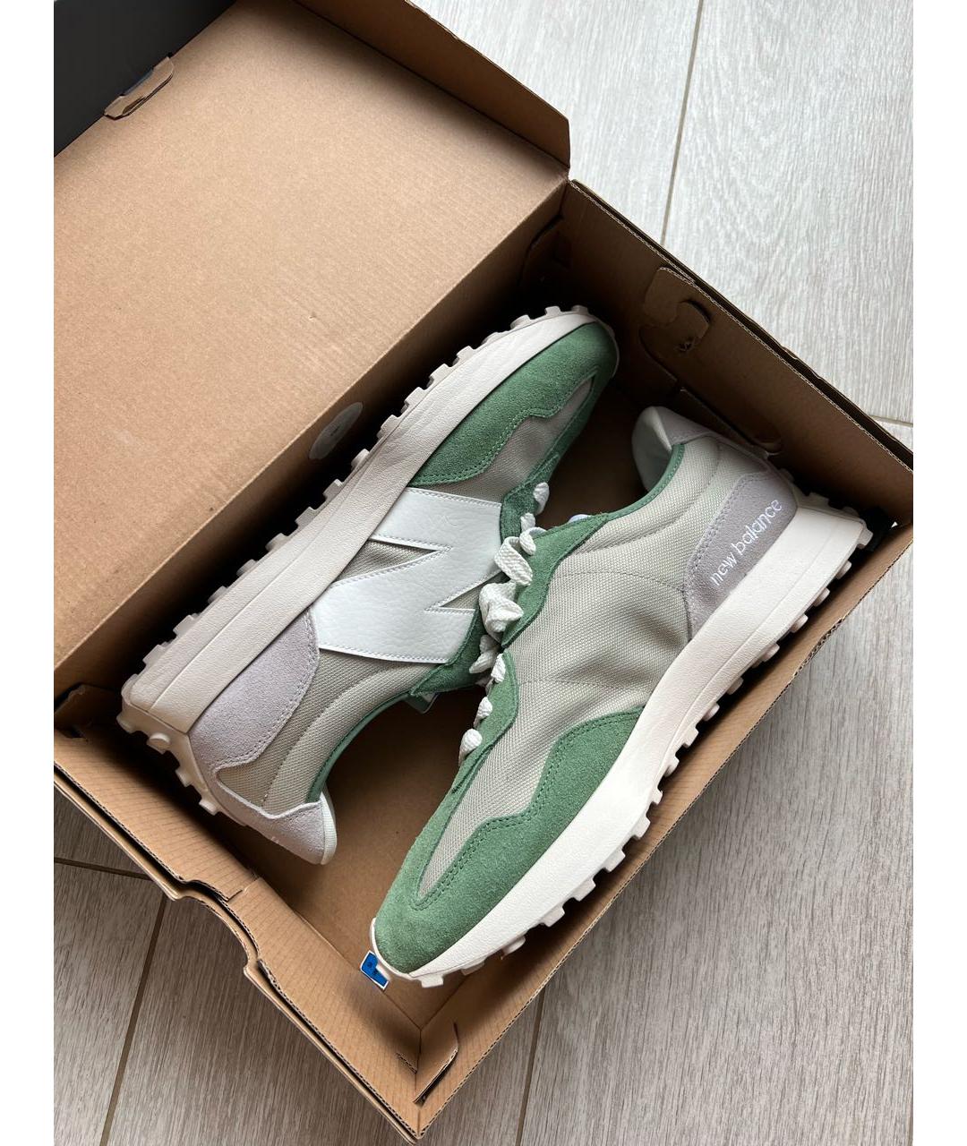 NEW BALANCE Зеленые низкие кроссовки / кеды, фото 2