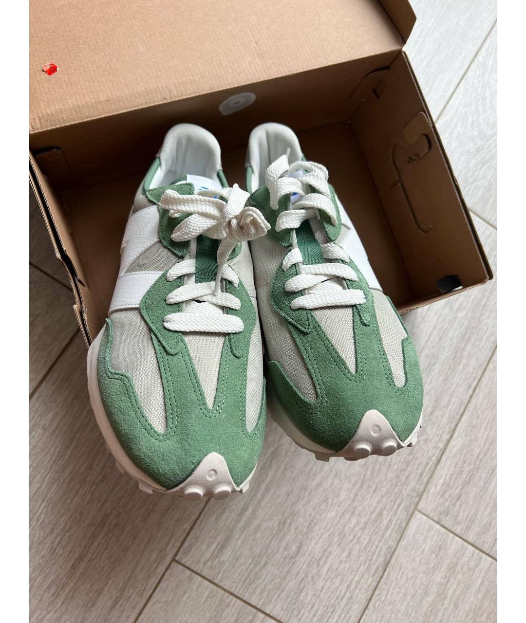 NEW BALANCE Зеленые низкие кроссовки / кеды, фото 4