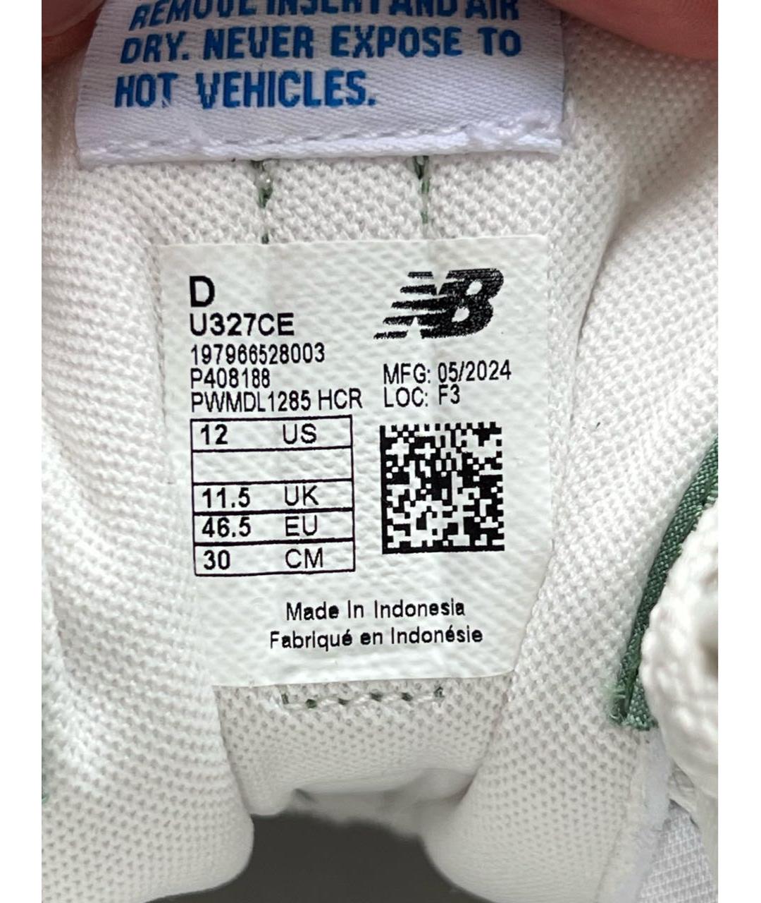 NEW BALANCE Зеленые низкие кроссовки / кеды, фото 5