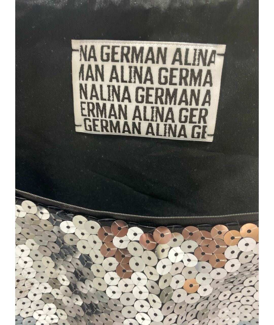 ALINA GERMAN Серебряная полиэстеровая футболка, фото 3
