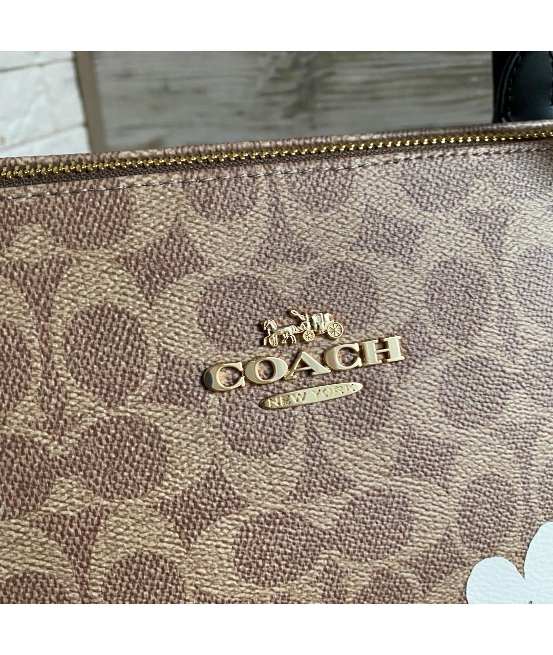 COACH Коричневая сумка тоут, фото 6