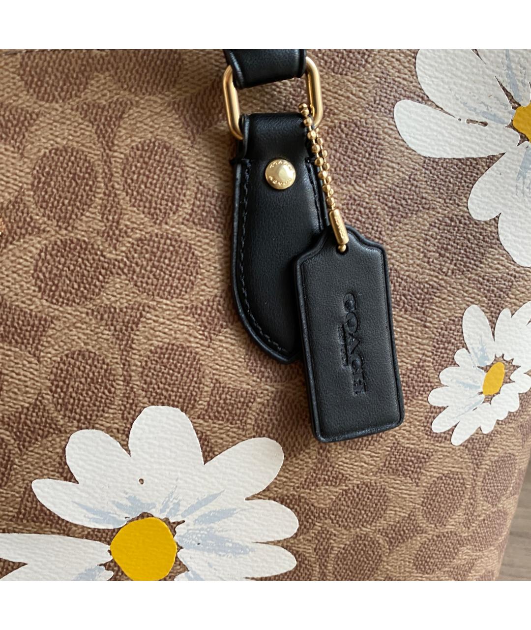 COACH Коричневая сумка тоут, фото 7