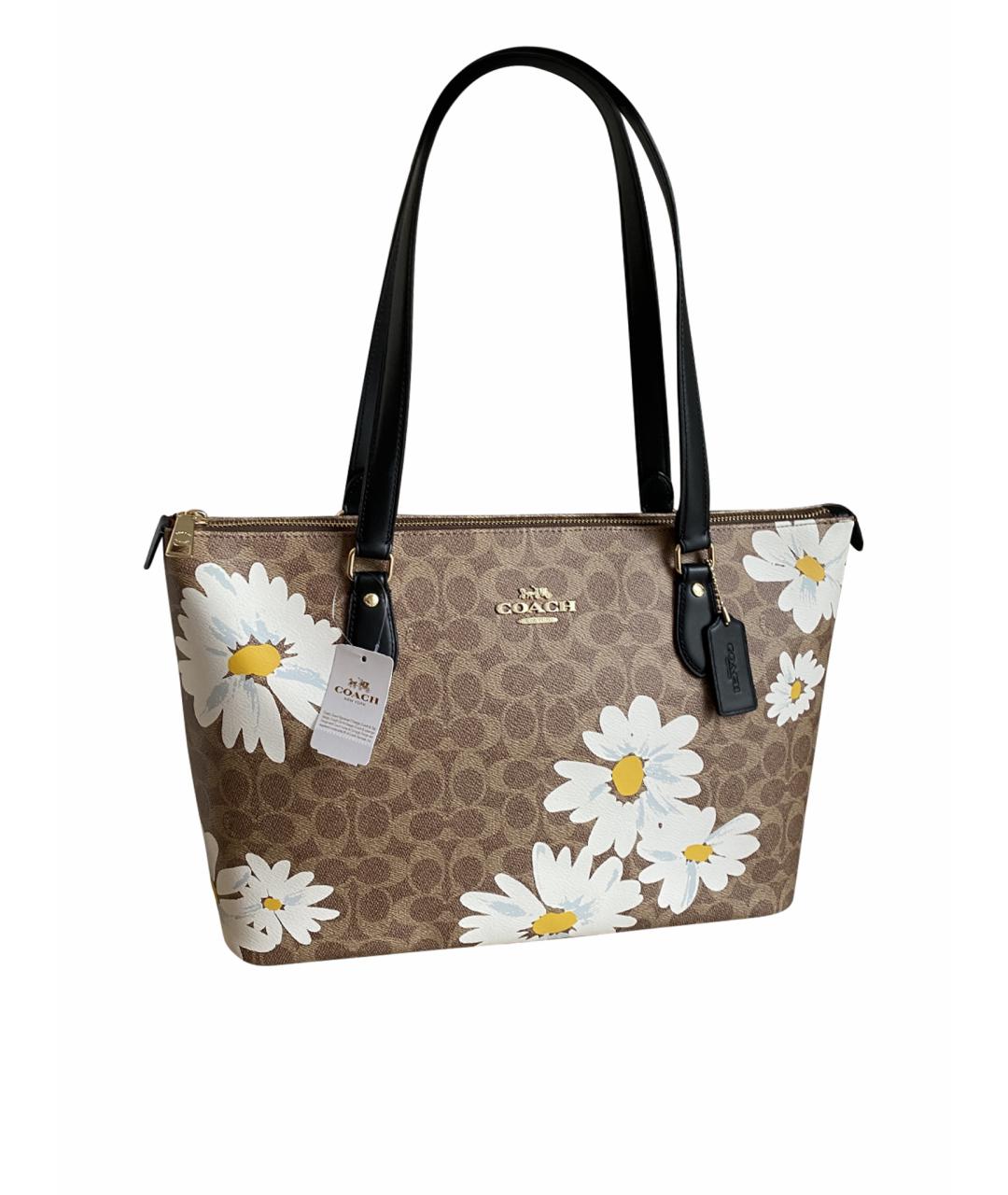 COACH Коричневая сумка тоут, фото 1
