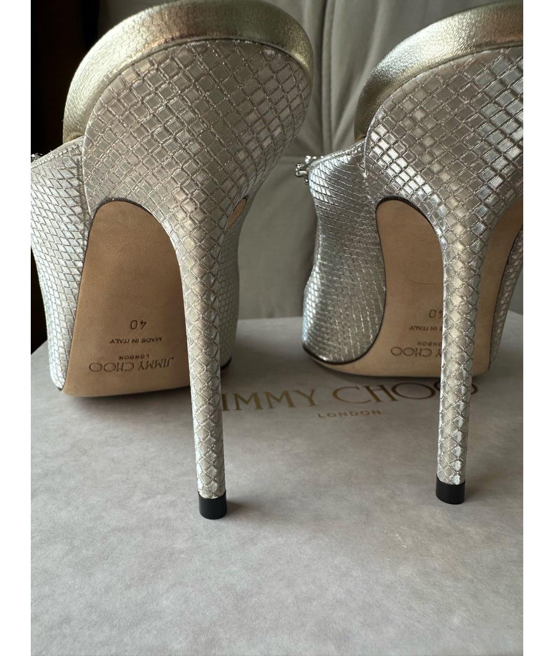 JIMMY CHOO Бежевые мюли, фото 6