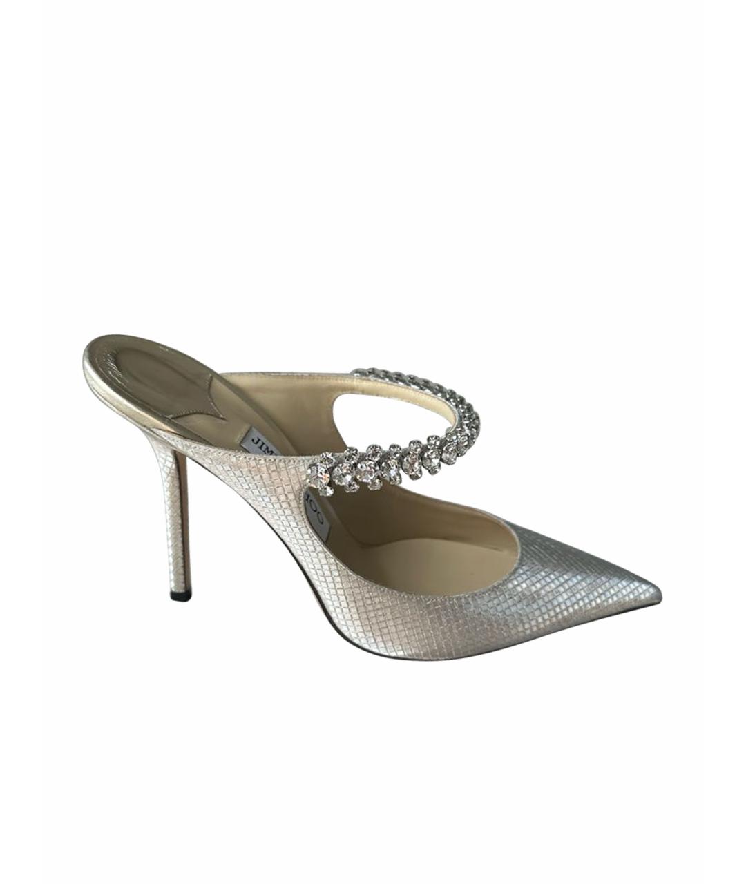 JIMMY CHOO Бежевые мюли, фото 1