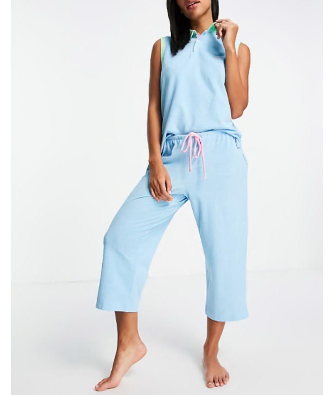 RALPH LAUREN Голубая пижамы и сорочки, фото 8