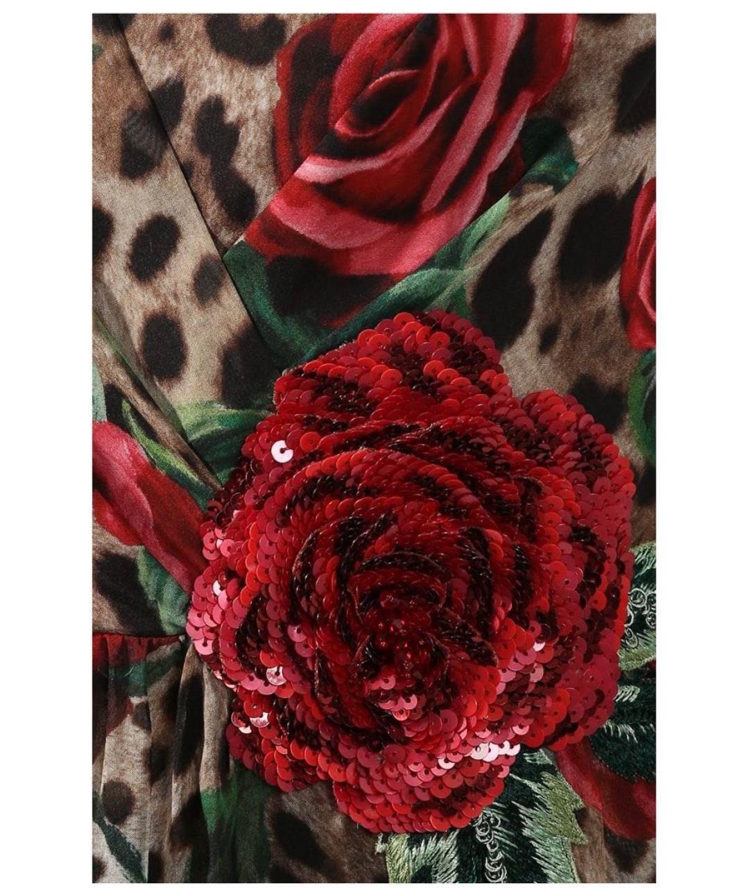 DOLCE&GABBANA Коричневое вечернее платье, фото 3