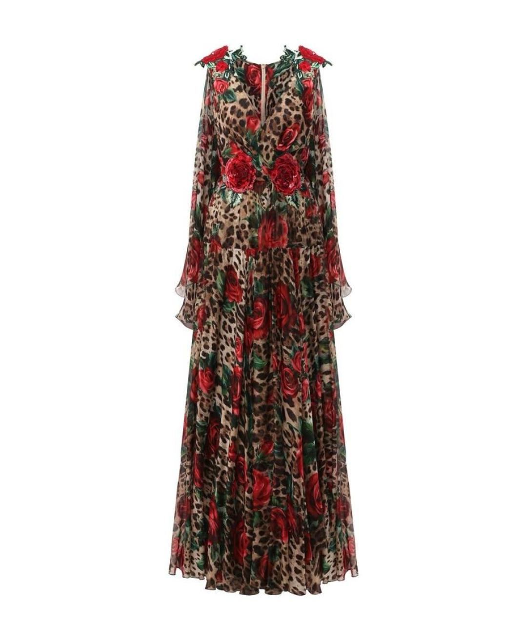 DOLCE&GABBANA Коричневое вечернее платье, фото 1