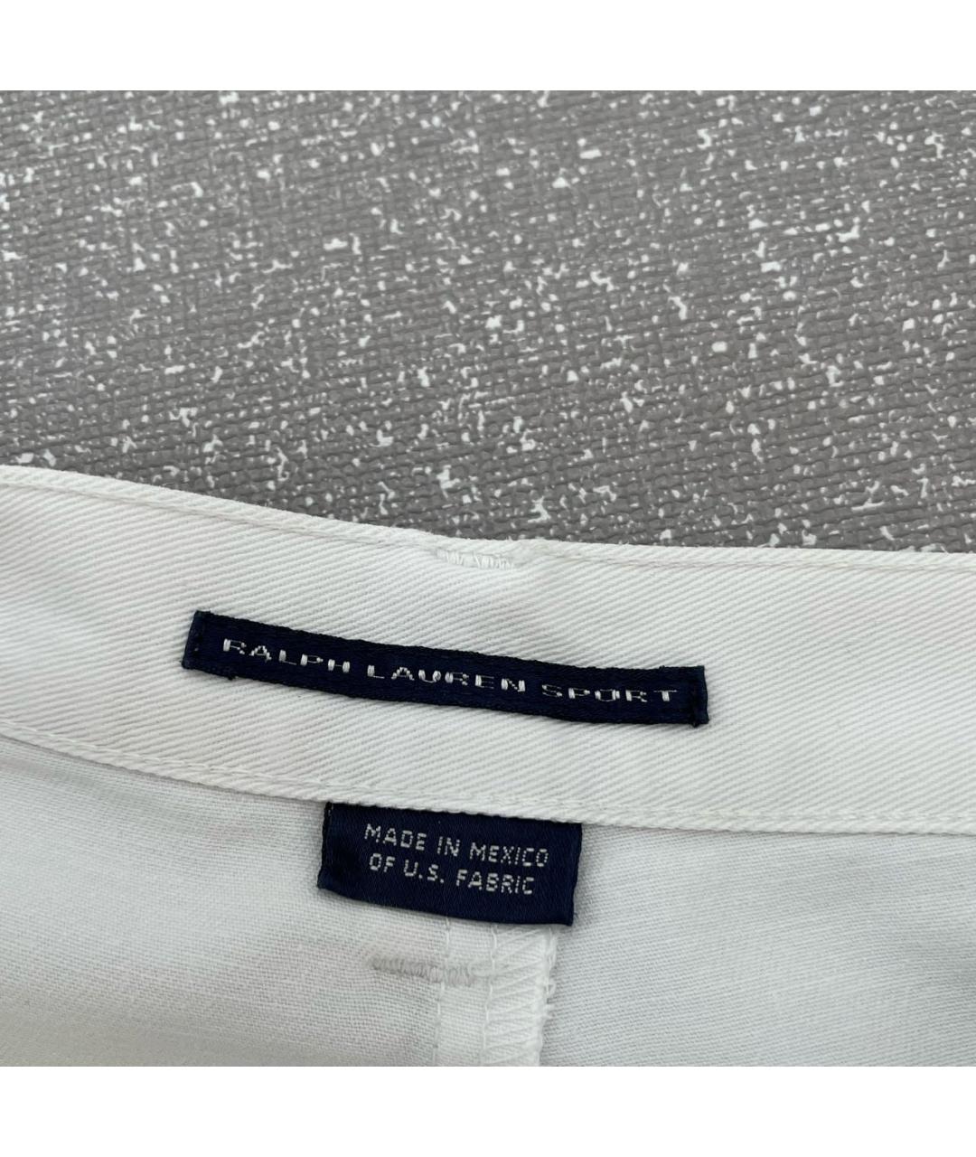 RALPH LAUREN Белые хлопковые шорты, фото 5
