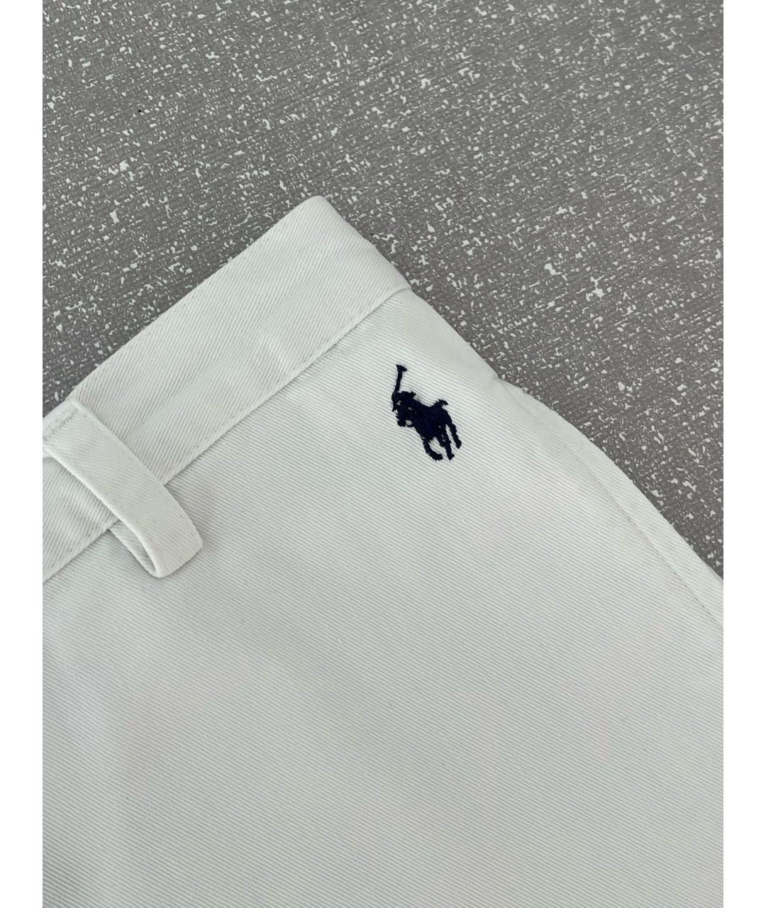 RALPH LAUREN Белые хлопковые шорты, фото 3