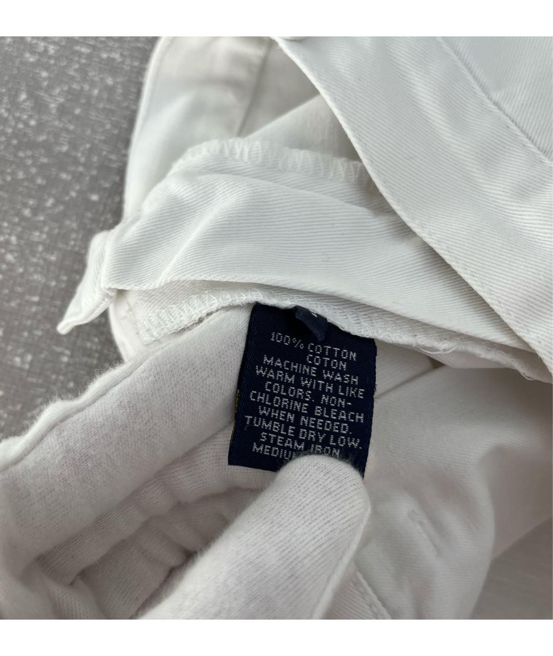 RALPH LAUREN Белые хлопковые шорты, фото 6