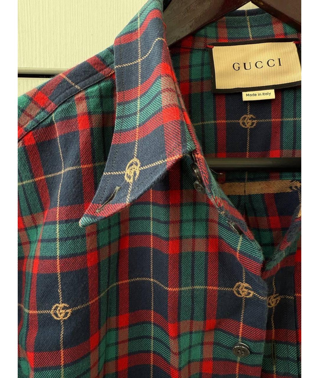 GUCCI Мульти хлопковая кэжуал рубашка, фото 3