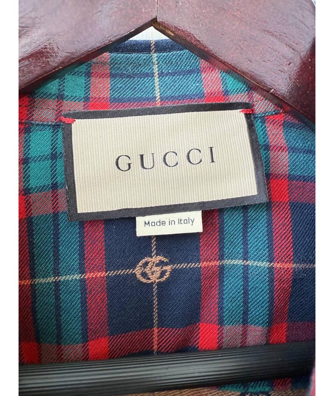 GUCCI Мульти хлопковая кэжуал рубашка, фото 4